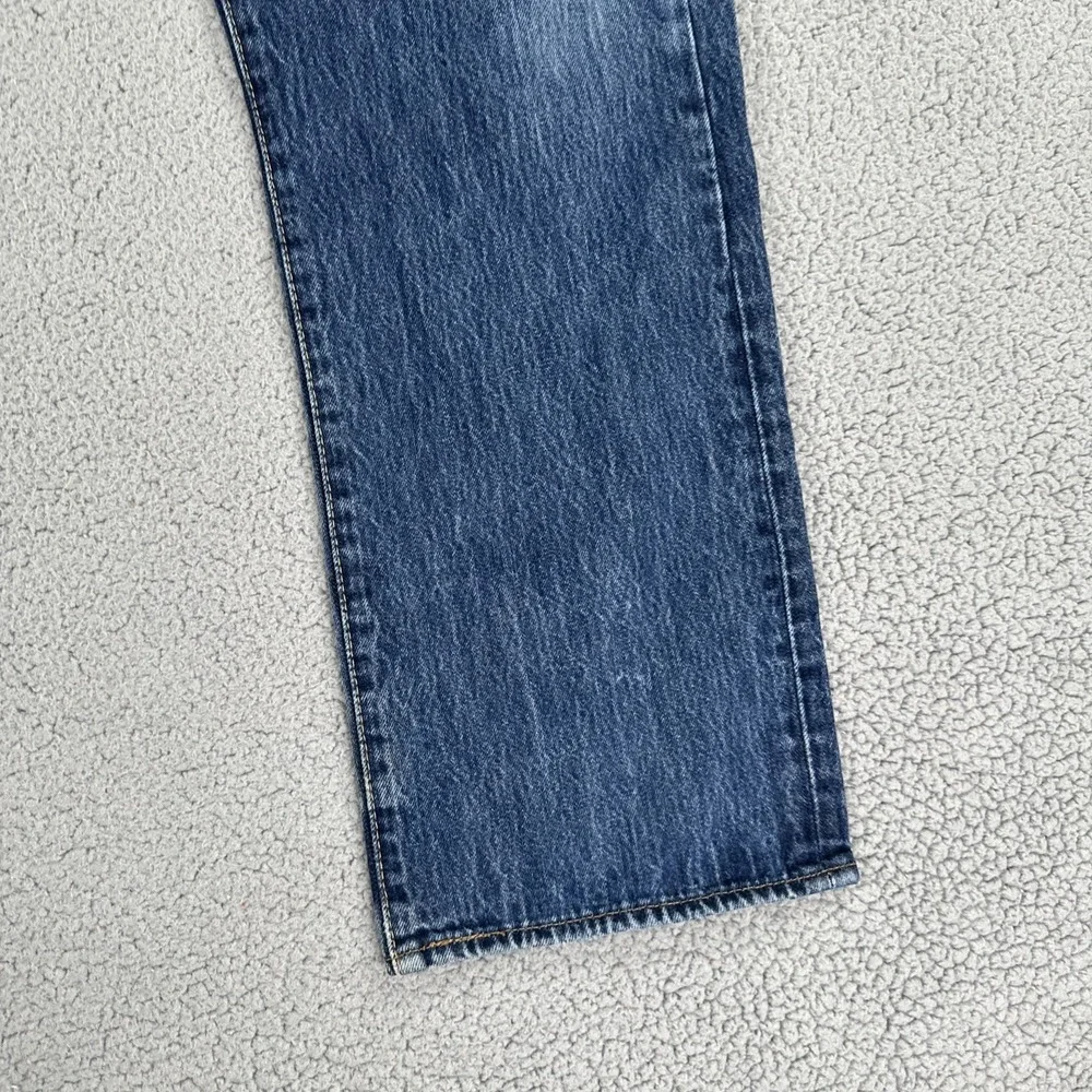 Levi's 501 Button Fly Jeans Men 40x30 Blue Straight Medium Wash Cowboy Preppy‎